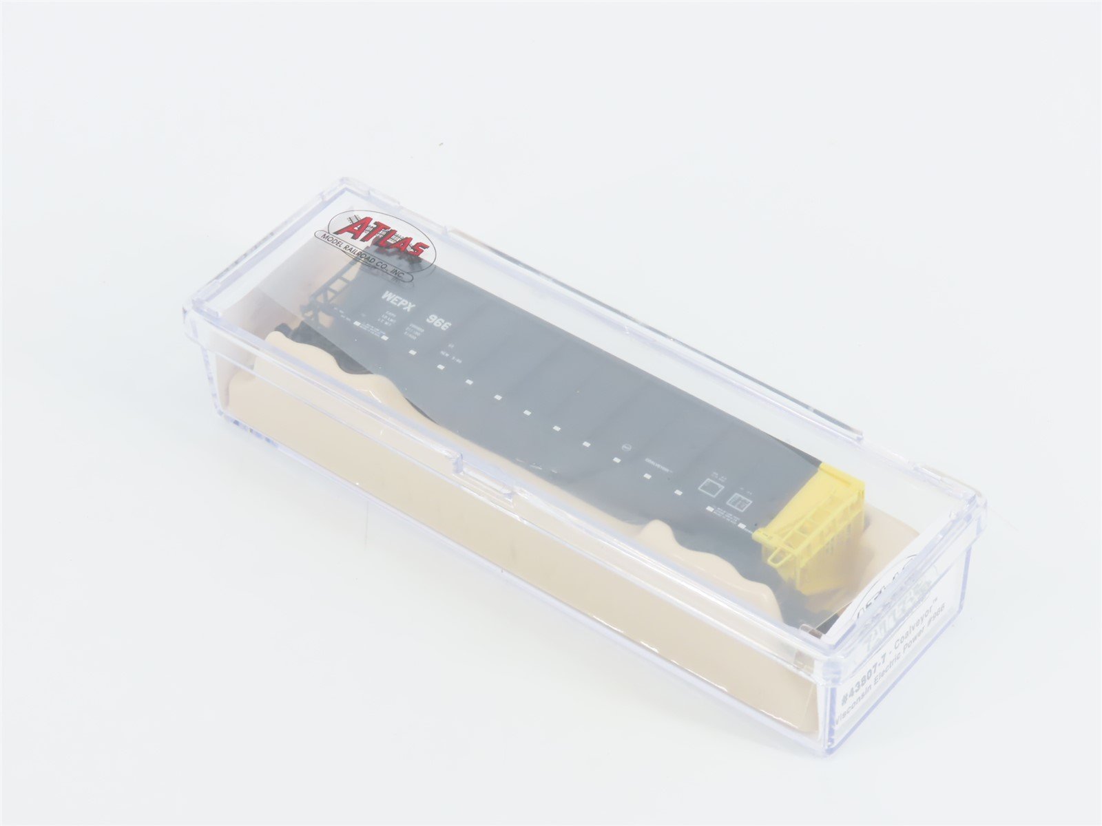 N Scale Atlas 43807-7 WEPX Wisconsin Electric Power Coalveyor #966 w/ Load