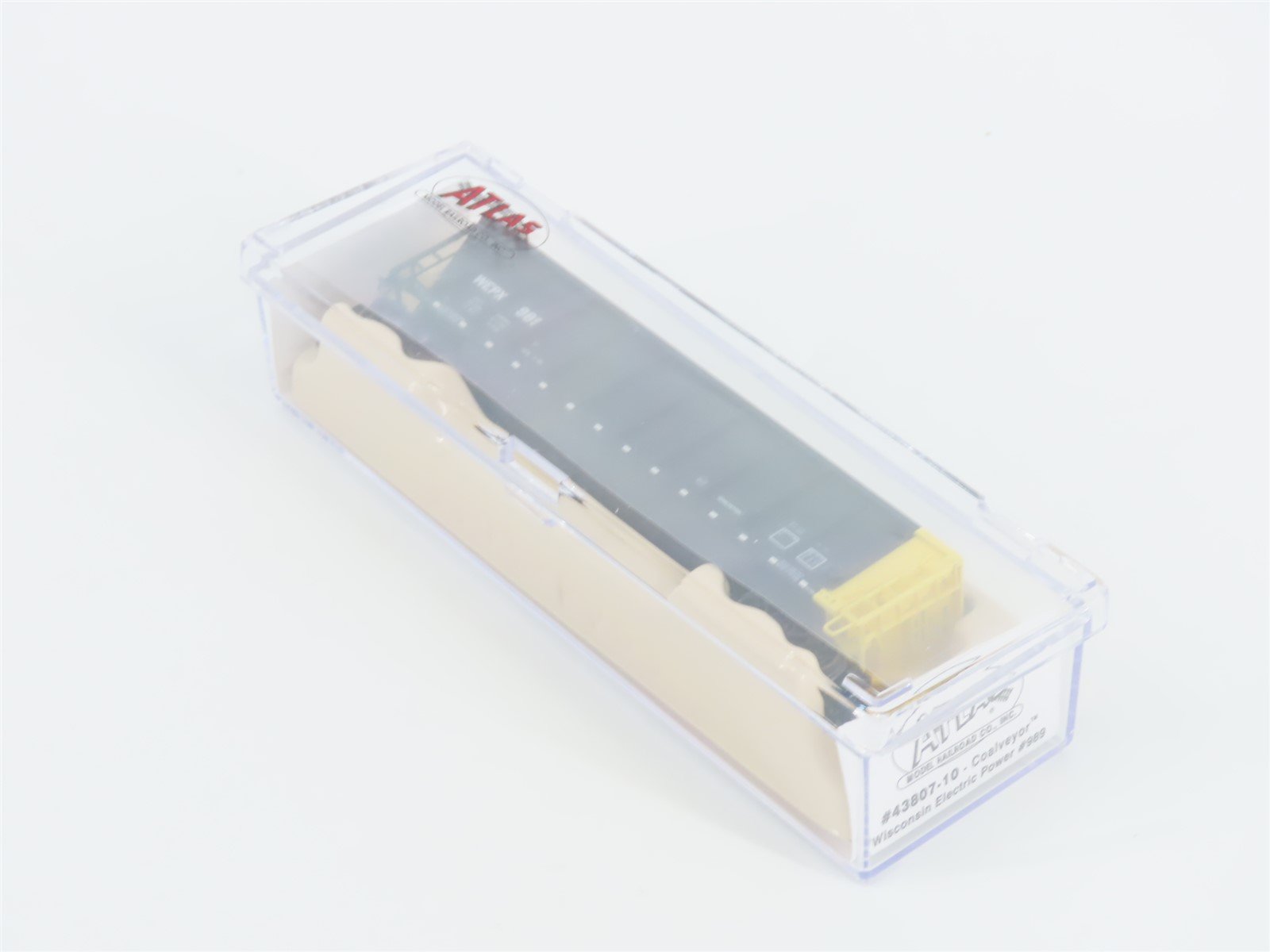 N Scale Atlas 43807-10 WEPX Wisconsin Electric Power Coalveyor #989 w/ Load