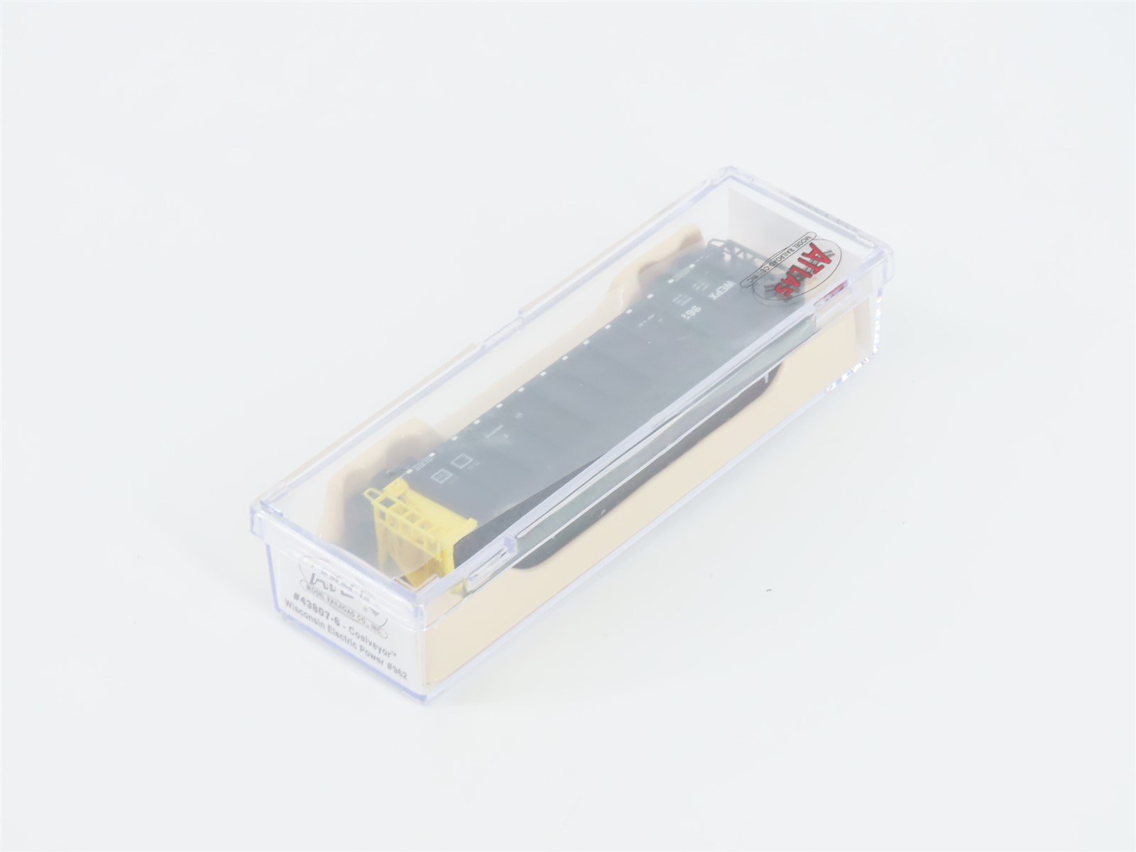 N Scale Atlas 43807-6 WEPX Wisconsin Electric Power Coalveyor #962 w/ Load