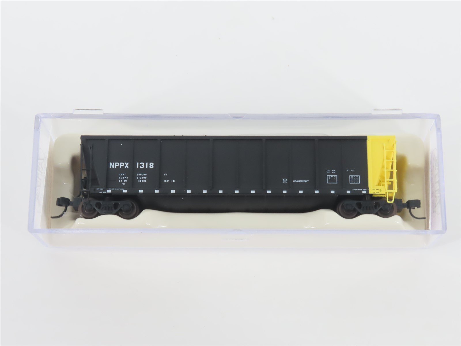 N Scale Atlas 43801-41 NPPX Nebraska Public Power Coalveyor #1318 w/ Load