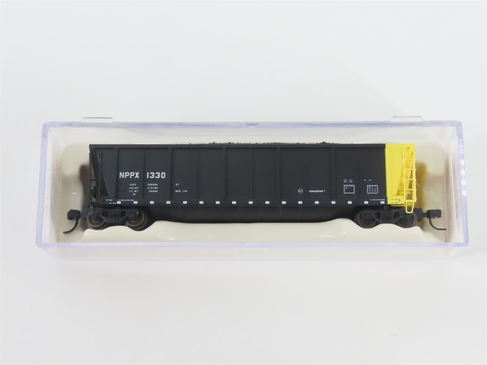 N Scale Atlas 43801-42 NPPX Nebraska Public Power Coalveyor #1330 w/ Load
