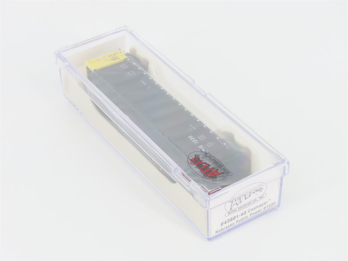 N Scale Atlas 43801-42 NPPX Nebraska Public Power Coalveyor #1330 w/ Load
