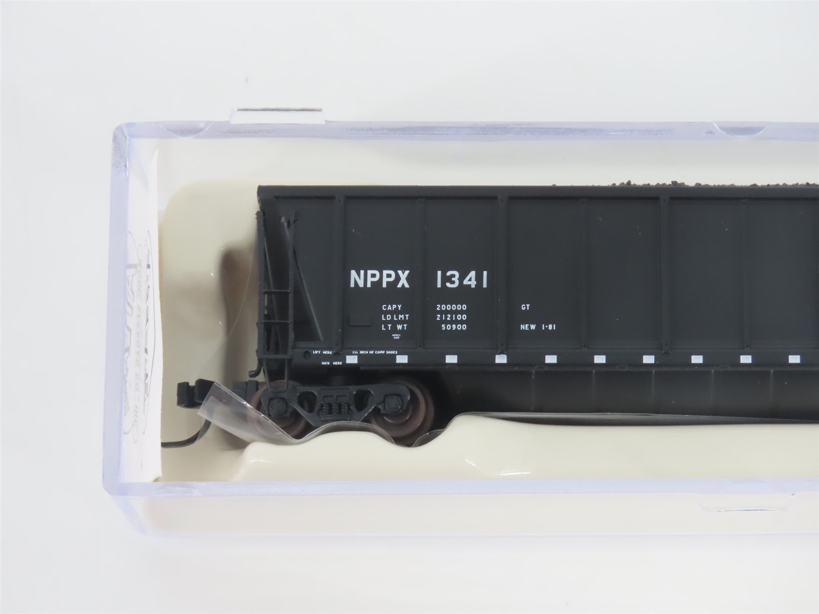 N Scale Atlas 43801-43 NPPX Nebraska Public Power Coalveyor #1341 w/ Load