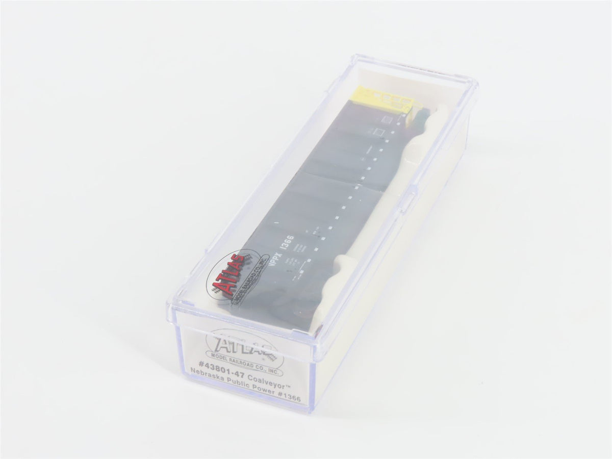 N Scale Atlas 43801-47 NPPX Nebraska Public Power Coalveyor #1366 w/ Load