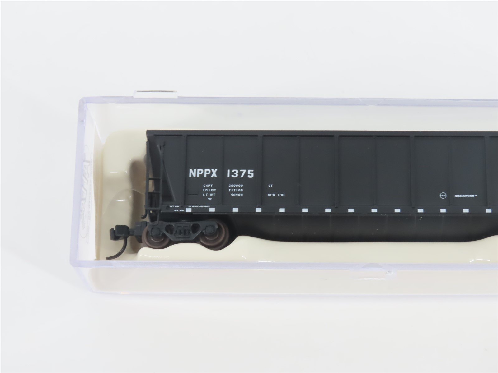 N Scale Atlas 43801-48 NPPX Nebraska Public Power Coalveyor #1375 w/ Load