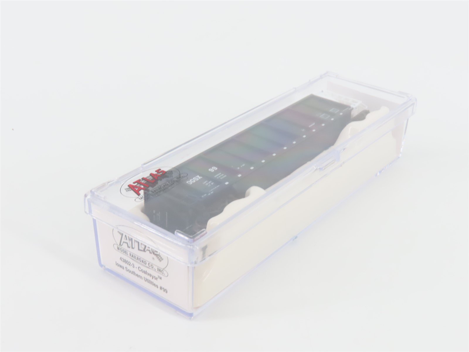 N Scale Atlas 43802-3 OGSX Iowa Southern Utilities Coalveyor #99 w/ Load