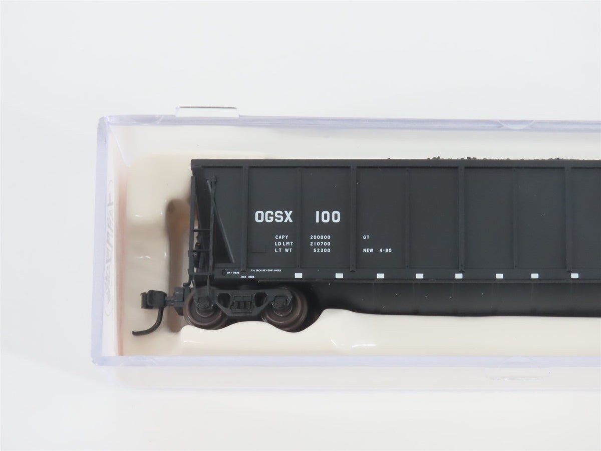 N Scale Atlas 43802-4 OGSX Iowa Southern Utilities Coalveyor #100 w/ Load