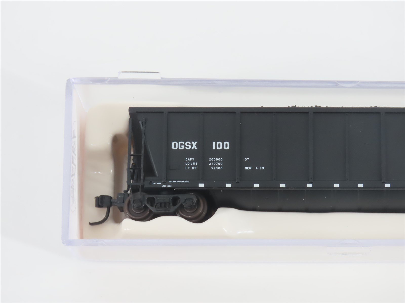 N Scale Atlas 43802-4 OGSX Iowa Southern Utilities Coalveyor #100 w/ Load