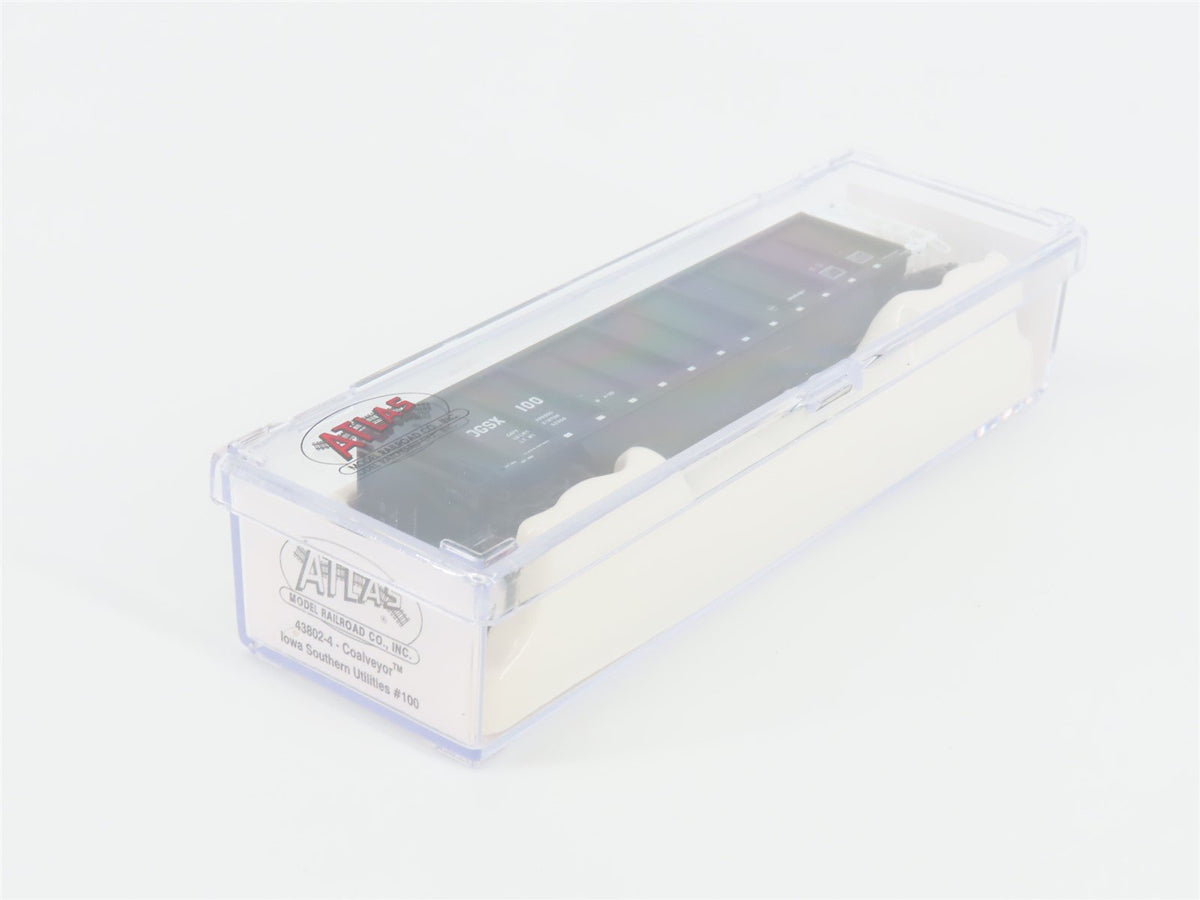 N Scale Atlas 43802-4 OGSX Iowa Southern Utilities Coalveyor #100 w/ Load