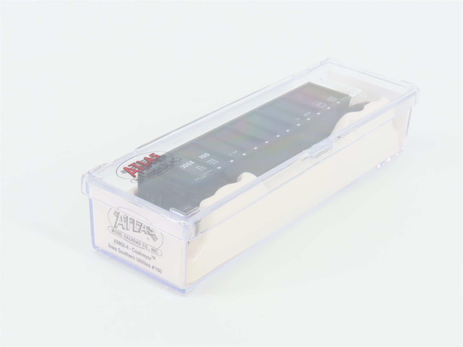 N Scale Atlas 43802-4 OGSX Iowa Southern Utilities Coalveyor #100 w/ Load