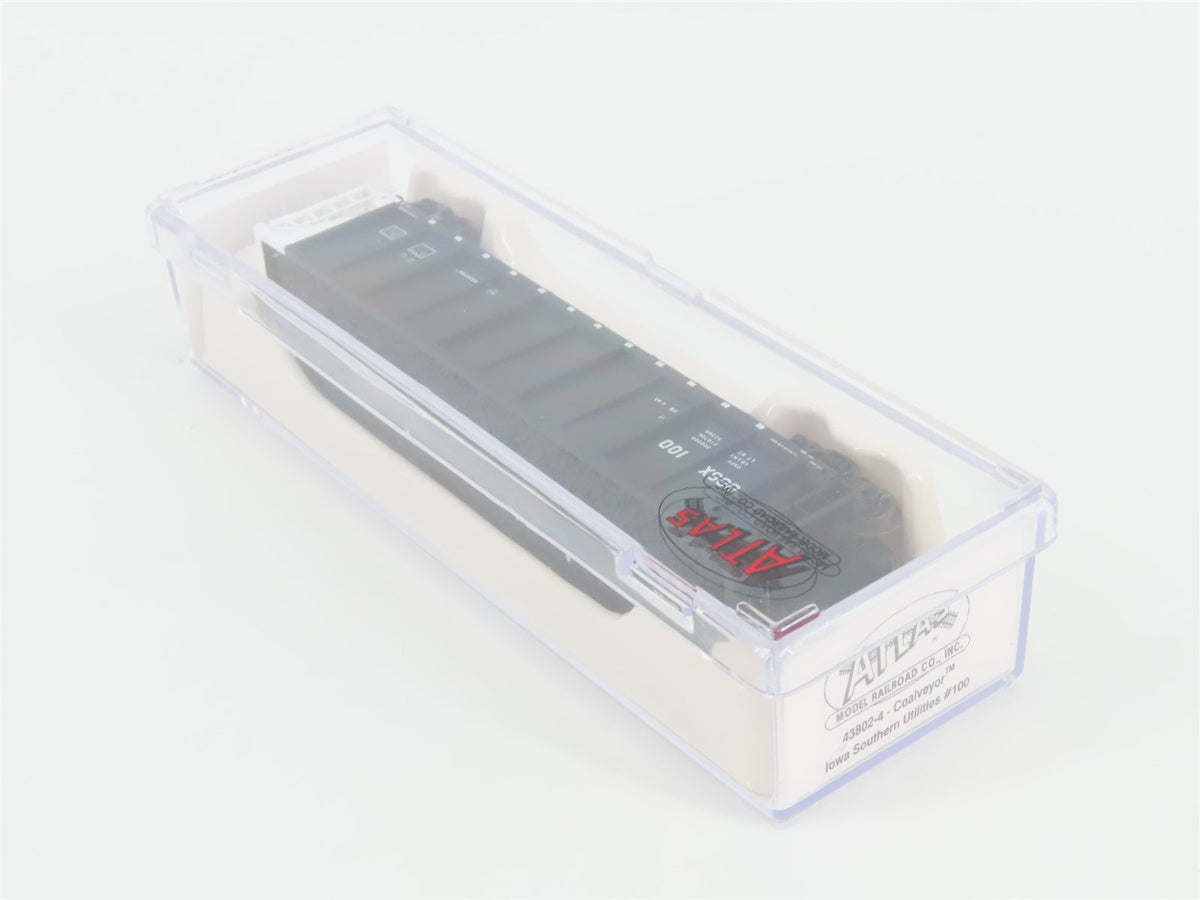 N Scale Atlas 43802-4 OGSX Iowa Southern Utilities Coalveyor #100 w/ Load