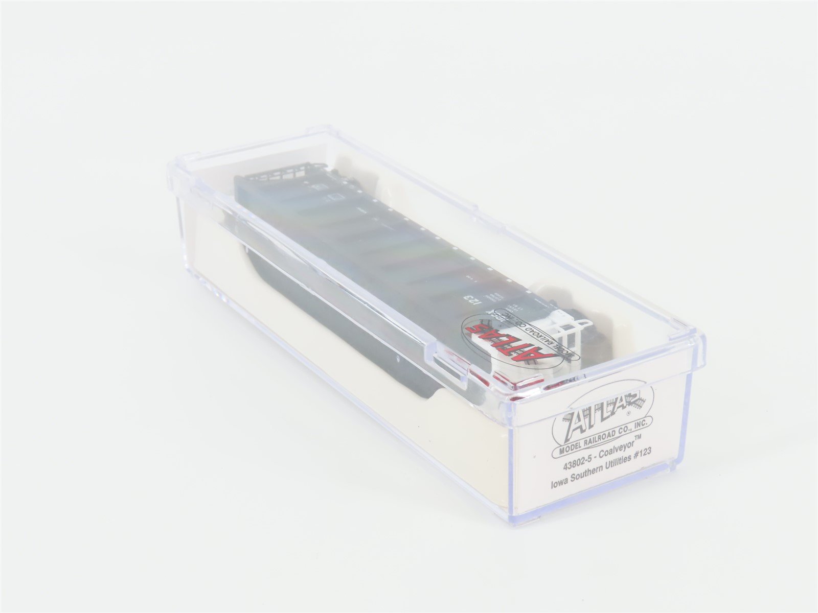 N Scale Atlas 43802-5 OGSX Iowa Southern Utilities Coalveyor #123 w/ Load