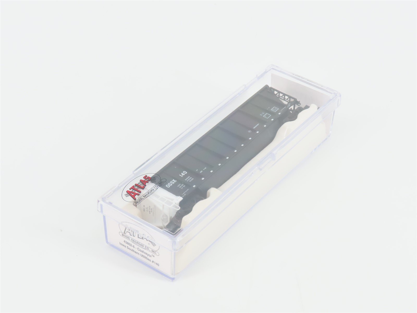 N Scale Atlas 43802-6 OGSX Iowa Southern Utilities Coalveyor #140 w/ Load