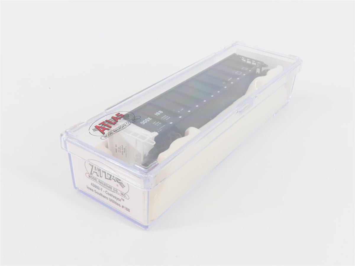 N Scale Atlas 43802-7 OGSX Iowa Southern Utilities Coalveyor #188 w/ Load