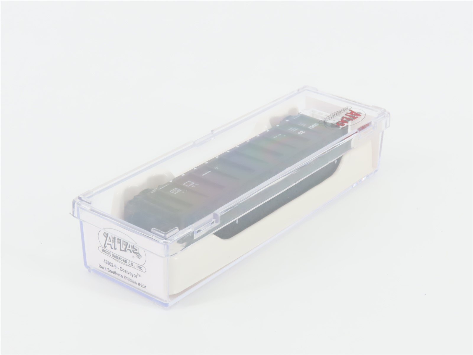 N Scale Atlas 43802-9 OGSX Iowa Southern Utilities Coalveyor #201 w/ Load