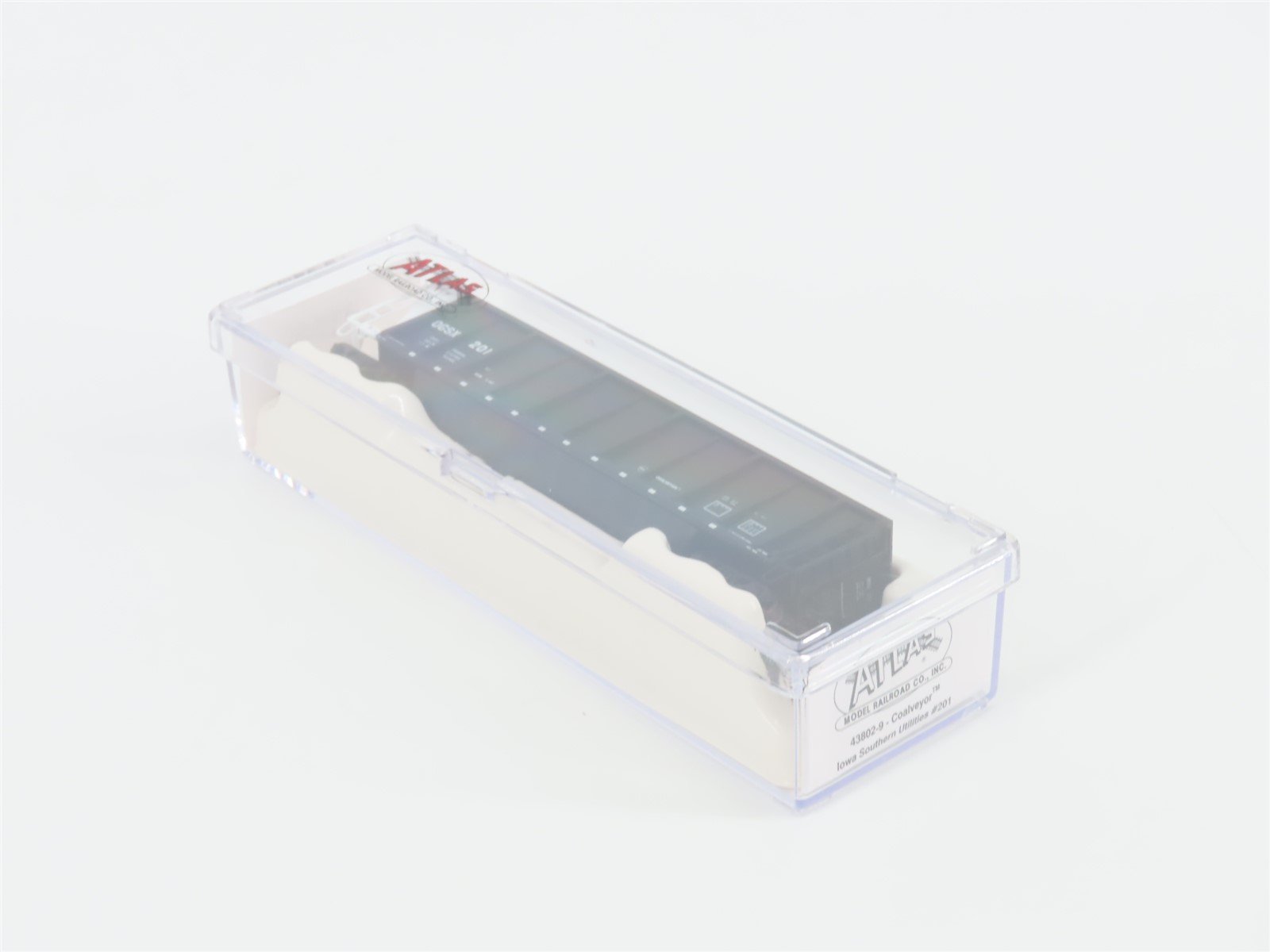 N Scale Atlas 43802-9 OGSX Iowa Southern Utilities Coalveyor #201 w/ Load