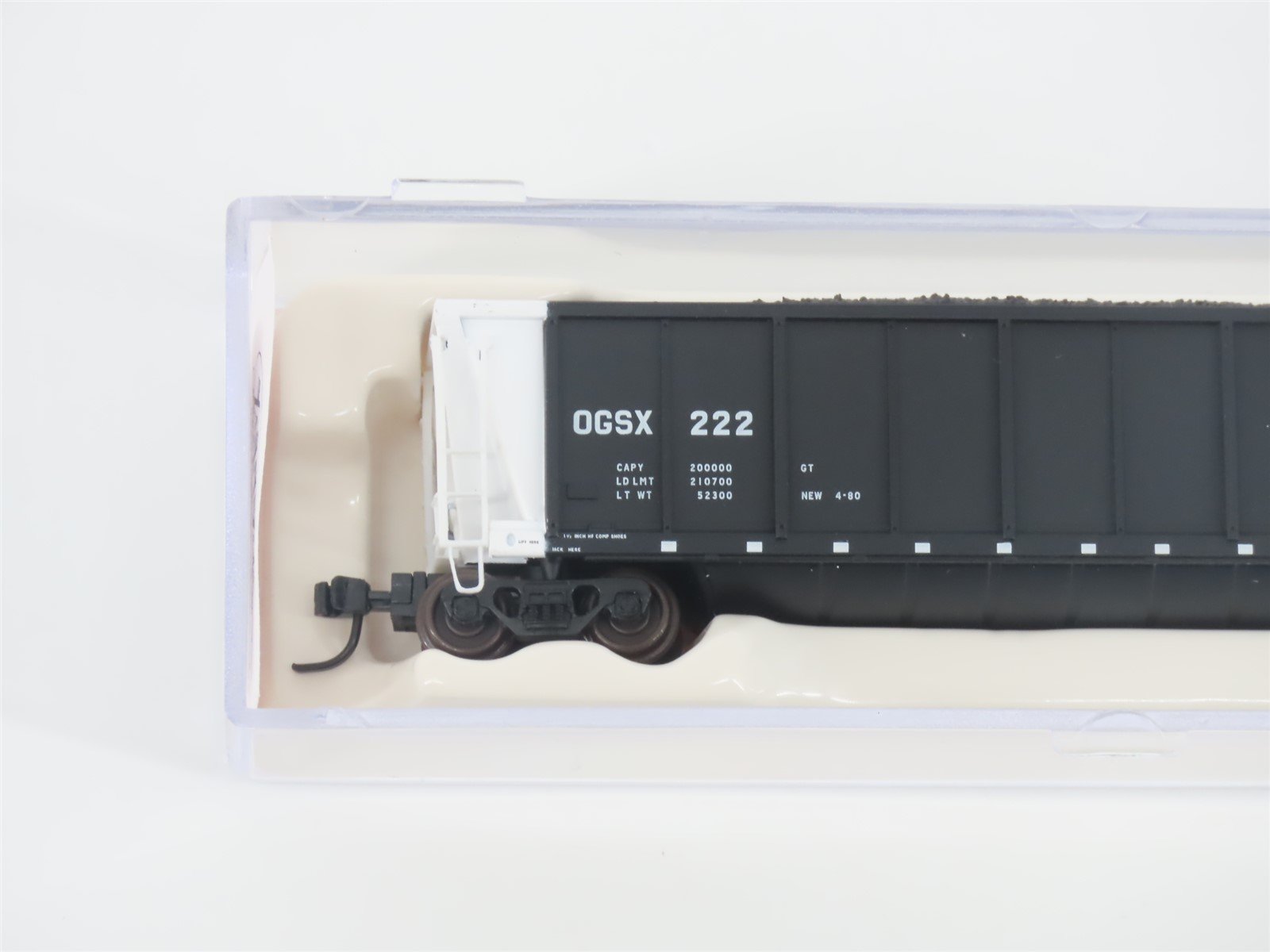 N Scale Atlas 43802-10 OGSX Iowa Southern Utilities Coalveyor #222 w/ Load