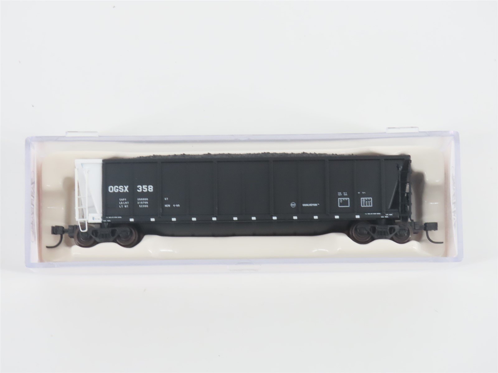 N Scale Atlas 43802-11 OGSX Iowa Southern Utilities Coalveyor #358 w/ Load