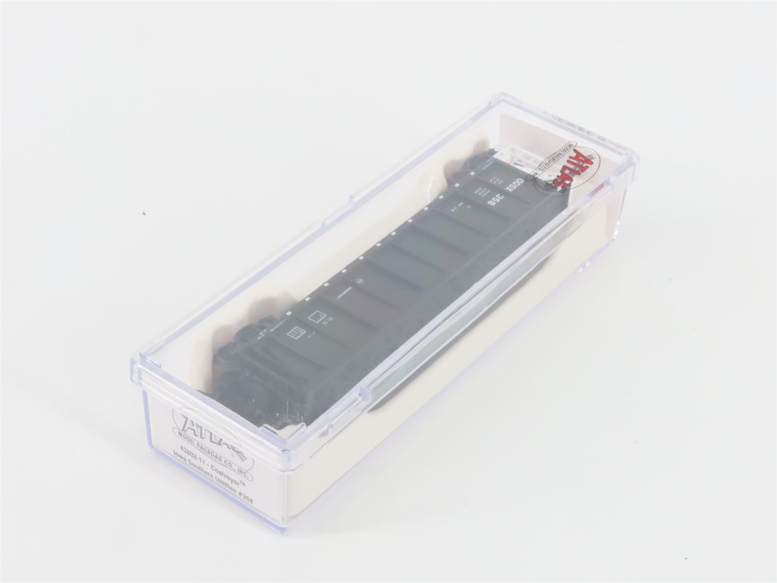 N Scale Atlas 43802-11 OGSX Iowa Southern Utilities Coalveyor #358 w/ Load