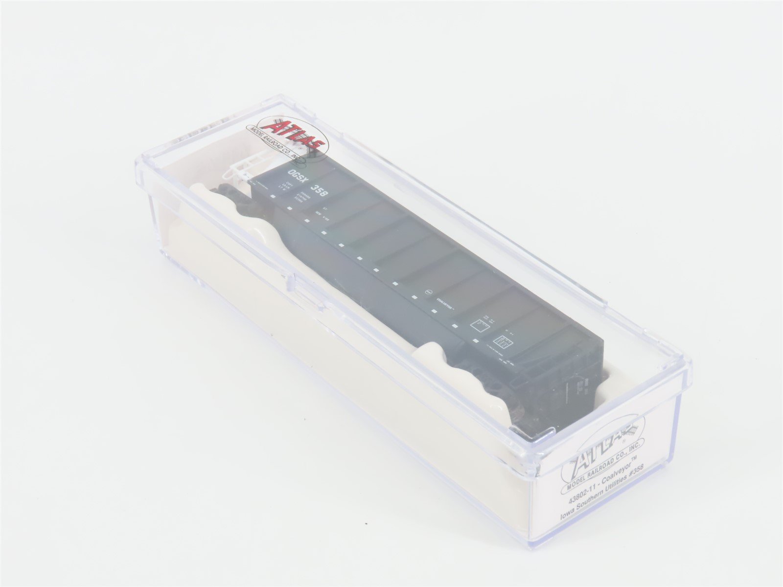 N Scale Atlas 43802-11 OGSX Iowa Southern Utilities Coalveyor #358 w/ Load