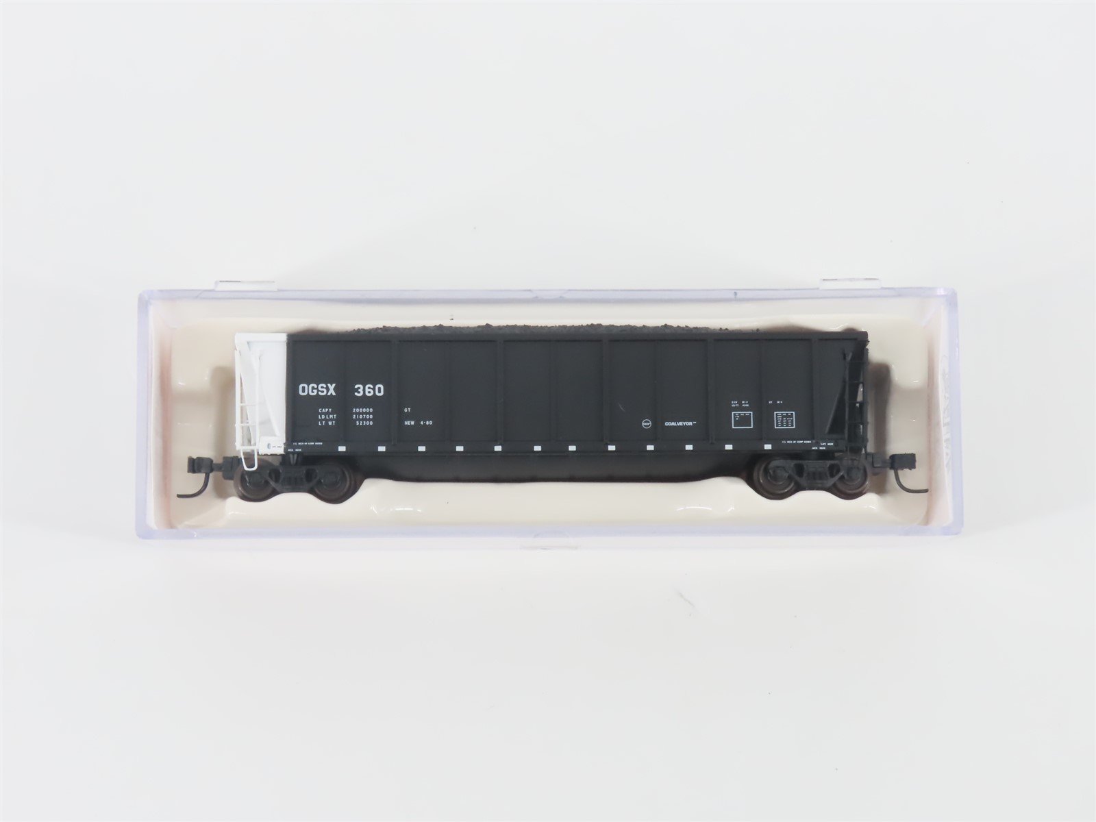 N Scale Atlas 43802-12 OGSX Iowa Southern Utilities Coalveyor #360 w/ Load