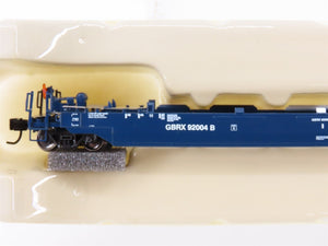 N Scale Athearn 17217 GRBX Blue 4-Unit Drawbarred Husky Stack Set