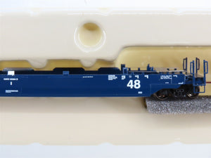 N Scale Athearn 17217 GRBX Blue 4-Unit Drawbarred Husky Stack Set