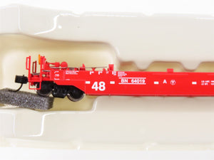 N Scale Athearn 17214 BN Railway 3-Unit Drawbarred Husky Stack Set