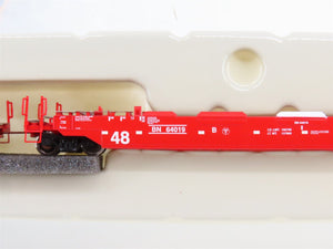 N Scale Athearn 17214 BN Railway 3-Unit Drawbarred Husky Stack Set