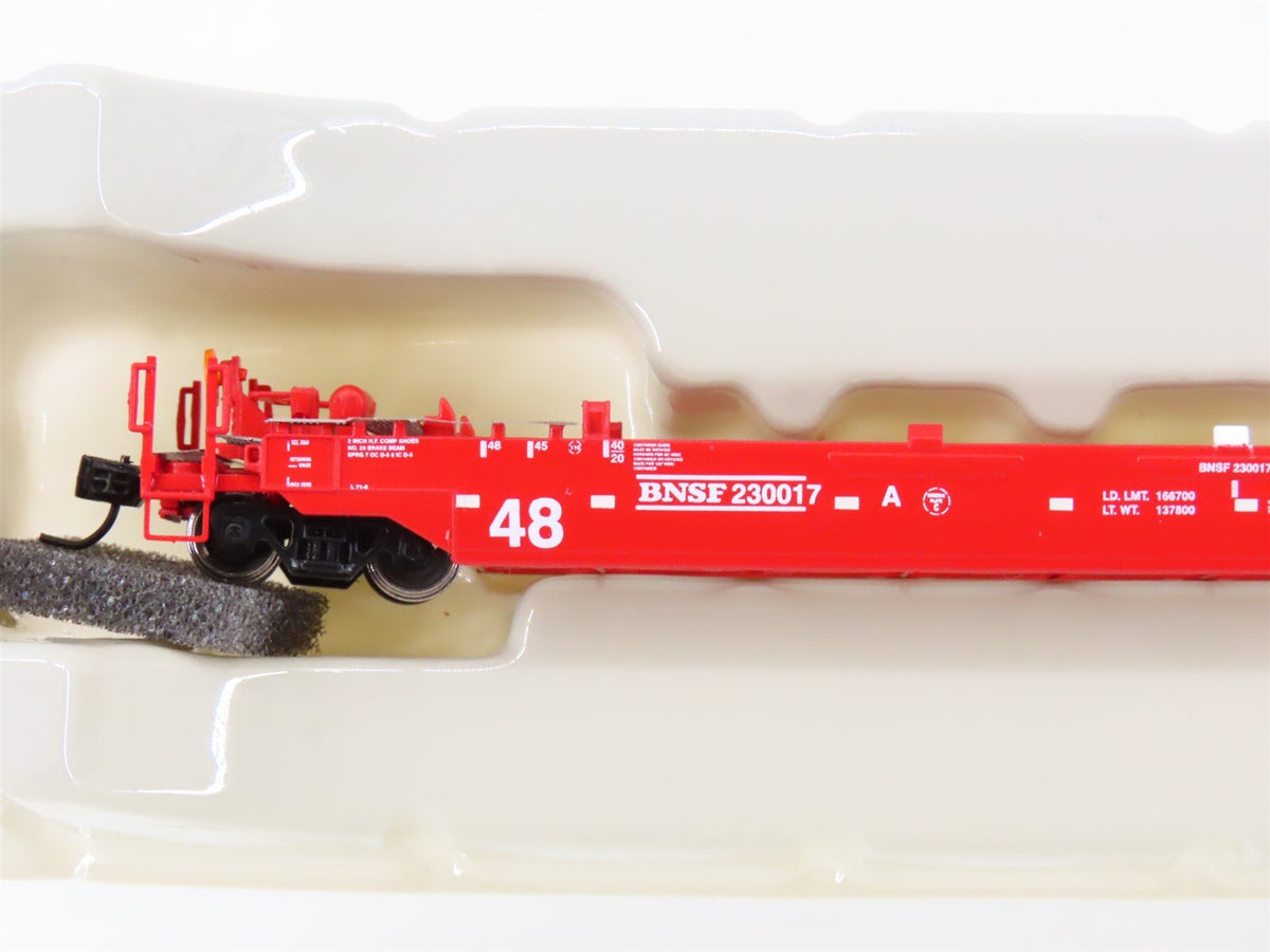 N Scale Athearn 17215 BNSF Railway 3-Unit Drawbarred Husky Stack Set