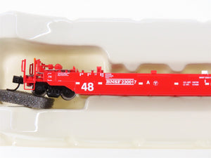 N Scale Athearn 17215 BNSF Railway 3-Unit Drawbarred Husky Stack Set