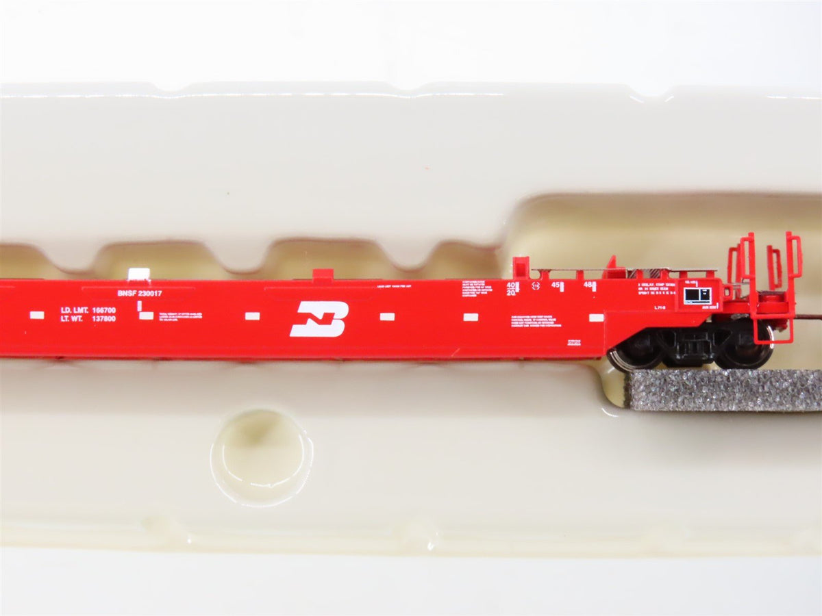 N Scale Athearn 17215 BNSF Railway 3-Unit Drawbarred Husky Stack Set