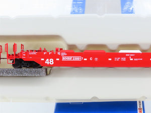 N Scale Athearn 17215 BNSF Railway 3-Unit Drawbarred Husky Stack Set