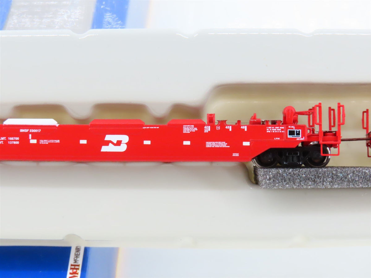 N Scale Athearn 17215 BNSF Railway 3-Unit Drawbarred Husky Stack Set