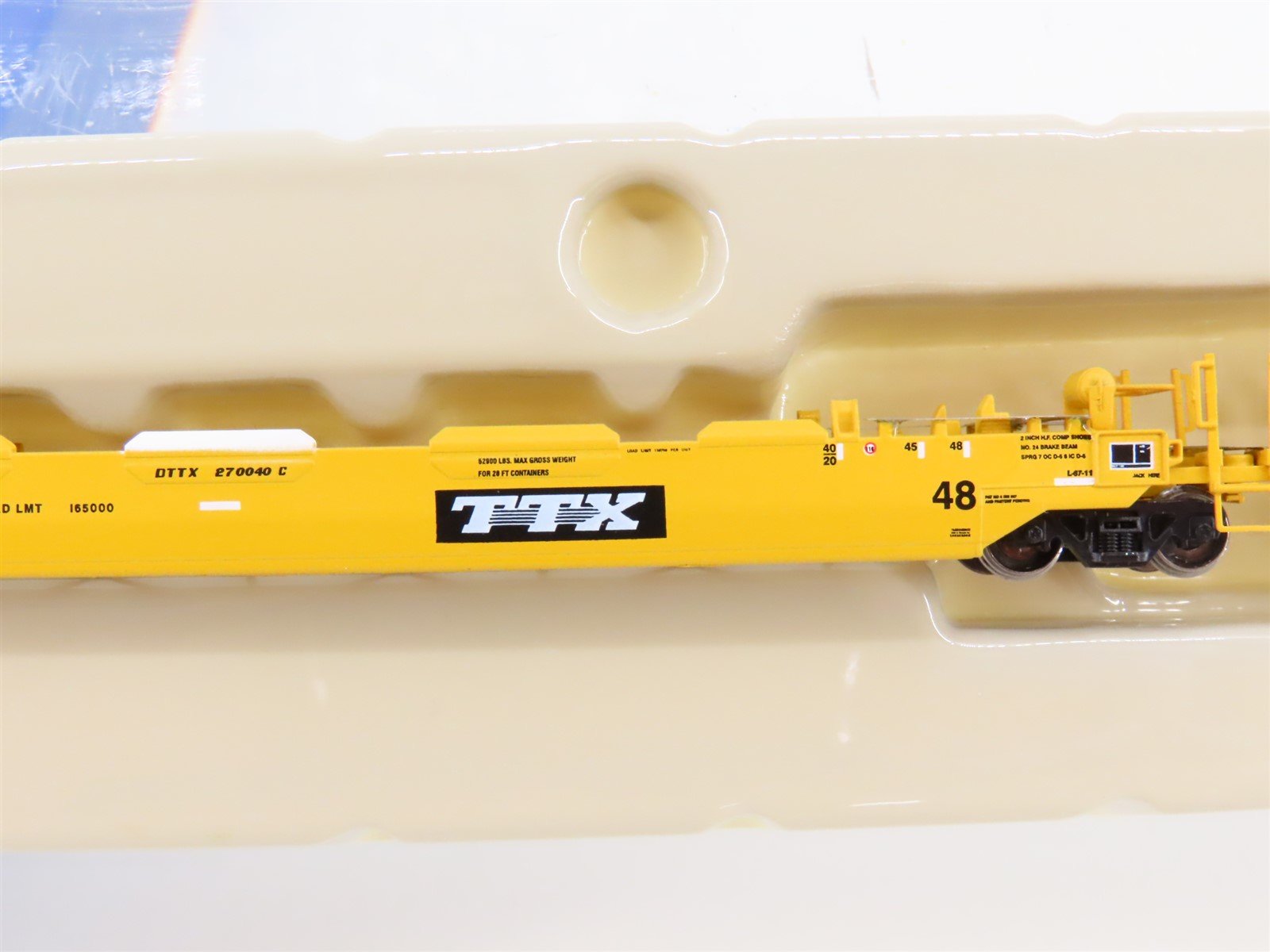 N Scale Athearn 17220 DTTX TTX 4-Unit Drawbarred Husky Stack Set