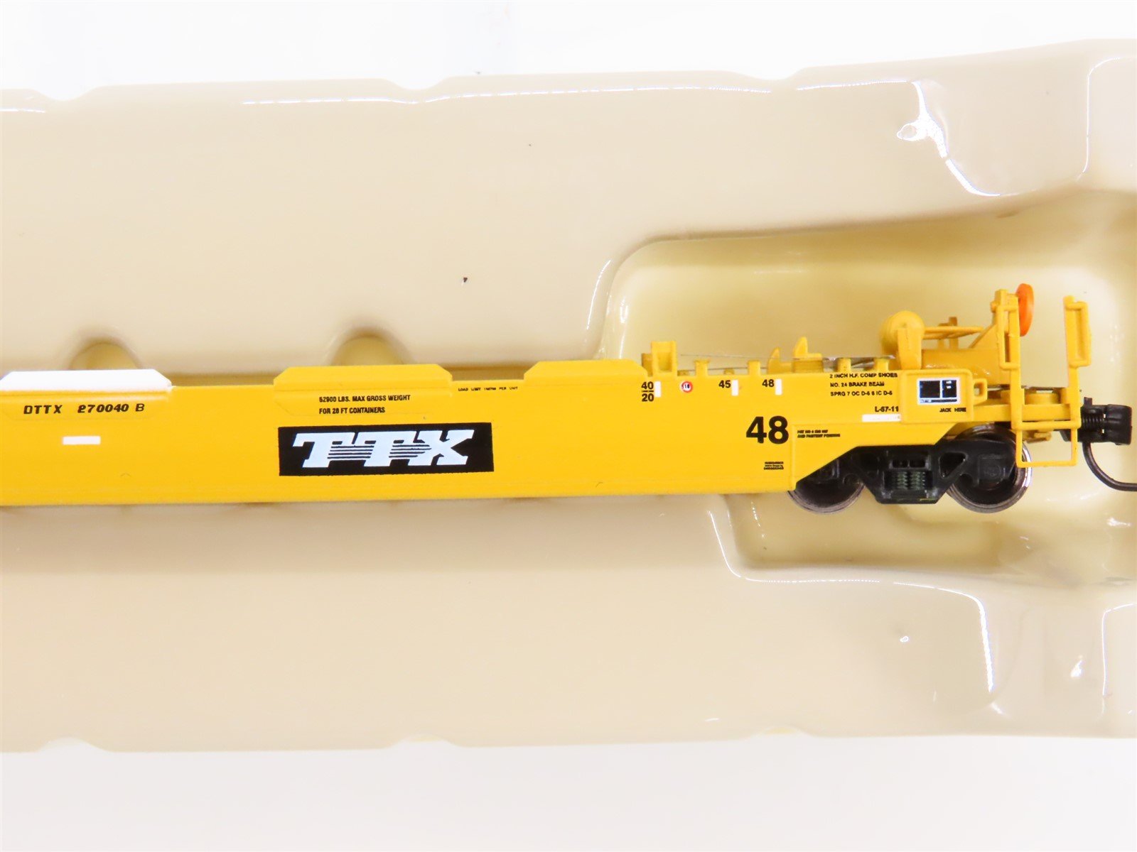 N Scale Athearn 17220 DTTX TTX 4-Unit Drawbarred Husky Stack Set