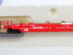 N Scale Athearn 17215 BNSF Railway 3-Unit Drawbarred Husky Stack Set