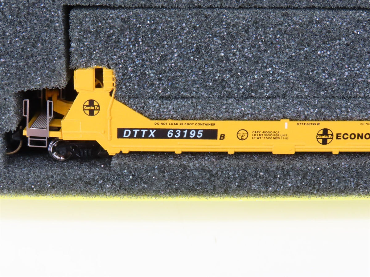 N Scale Deluxe Innovations 15020M-B DTTX ATSF Gunderson Twinstack 5-Car Set