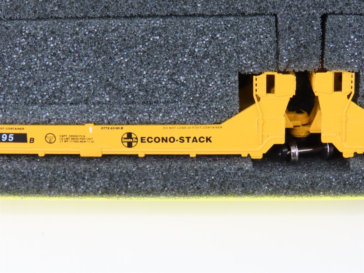 N Scale Deluxe Innovations 15020M-B DTTX ATSF Gunderson Twinstack 5-Car Set