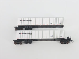 N Deluxe Innovations 180120 Triple Crown Services RoadRailer Trailer 10-Pack