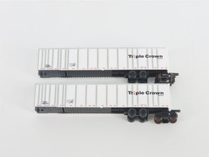 N Deluxe Innovations 180120 Triple Crown Services RoadRailer Trailer 10-Pack