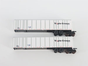 N Deluxe Innovations 180120 Triple Crown Services RoadRailer Trailer 10-Pack