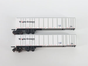 N Deluxe Innovations 180120 Triple Crown Services RoadRailer Trailer 10-Pack