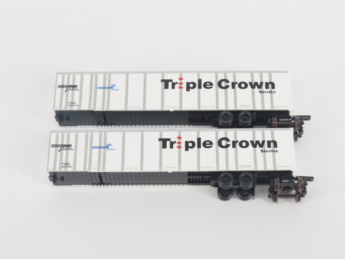 N Deluxe Innovations 180200 Triple Crown &quot;Large Logo&quot; RoadRailer Trailer 10-Pack