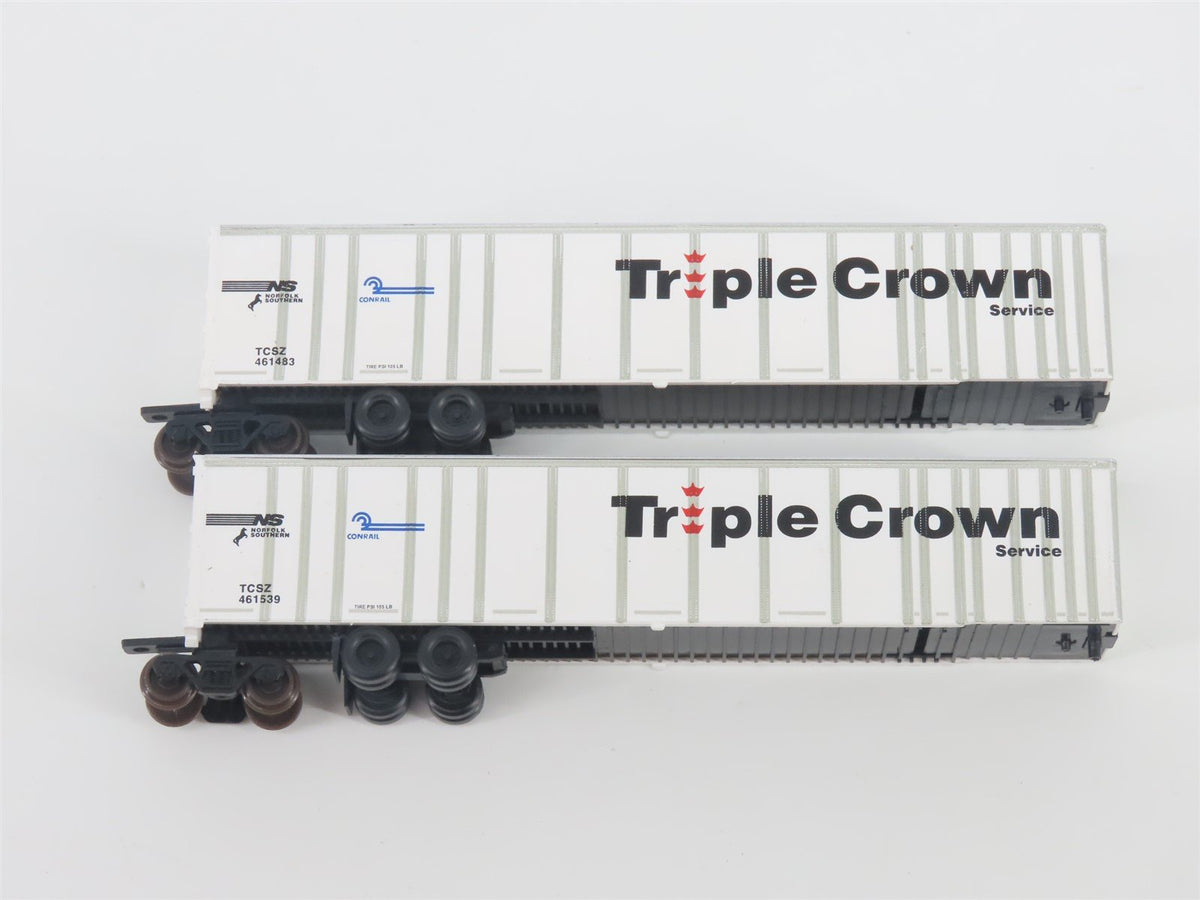 N Deluxe Innovations 180200 Triple Crown &quot;Large Logo&quot; RoadRailer Trailer 10-Pack