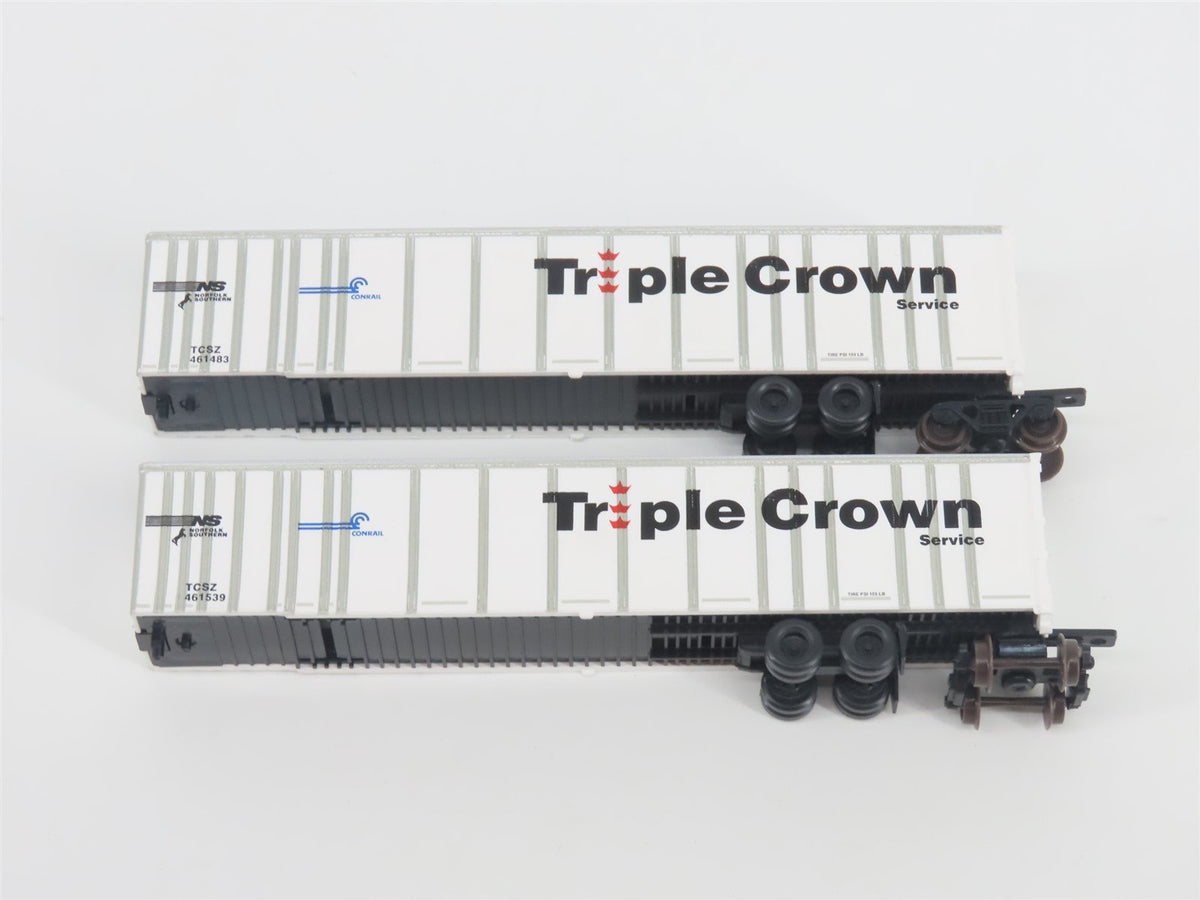 N Deluxe Innovations 180200 Triple Crown &quot;Large Logo&quot; RoadRailer Trailer 10-Pack