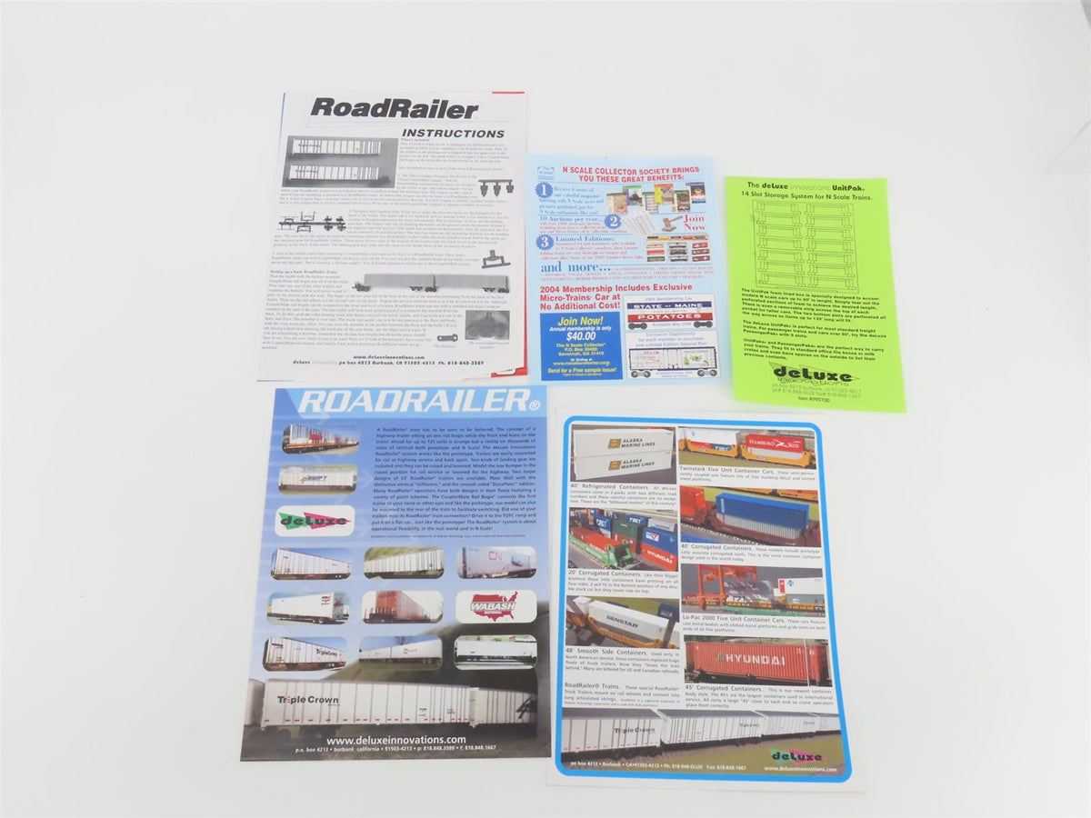 N Deluxe Innovations 180200 Triple Crown &quot;Large Logo&quot; RoadRailer Trailer 10-Pack