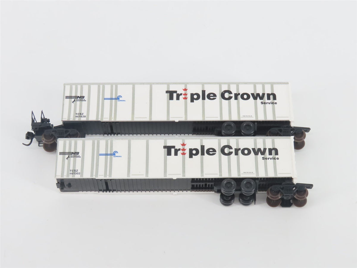 N Deluxe Innovations 180200 Triple Crown &quot;Large Logo&quot; RoadRailer Trailer 10-Pack