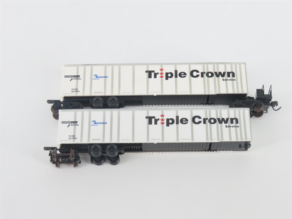 N Deluxe Innovations 180200 Triple Crown &quot;Large Logo&quot; RoadRailer Trailer 10-Pack