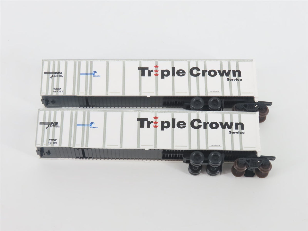 N Deluxe Innovations 180200 Triple Crown &quot;Large Logo&quot; RoadRailer Trailer 10-Pack